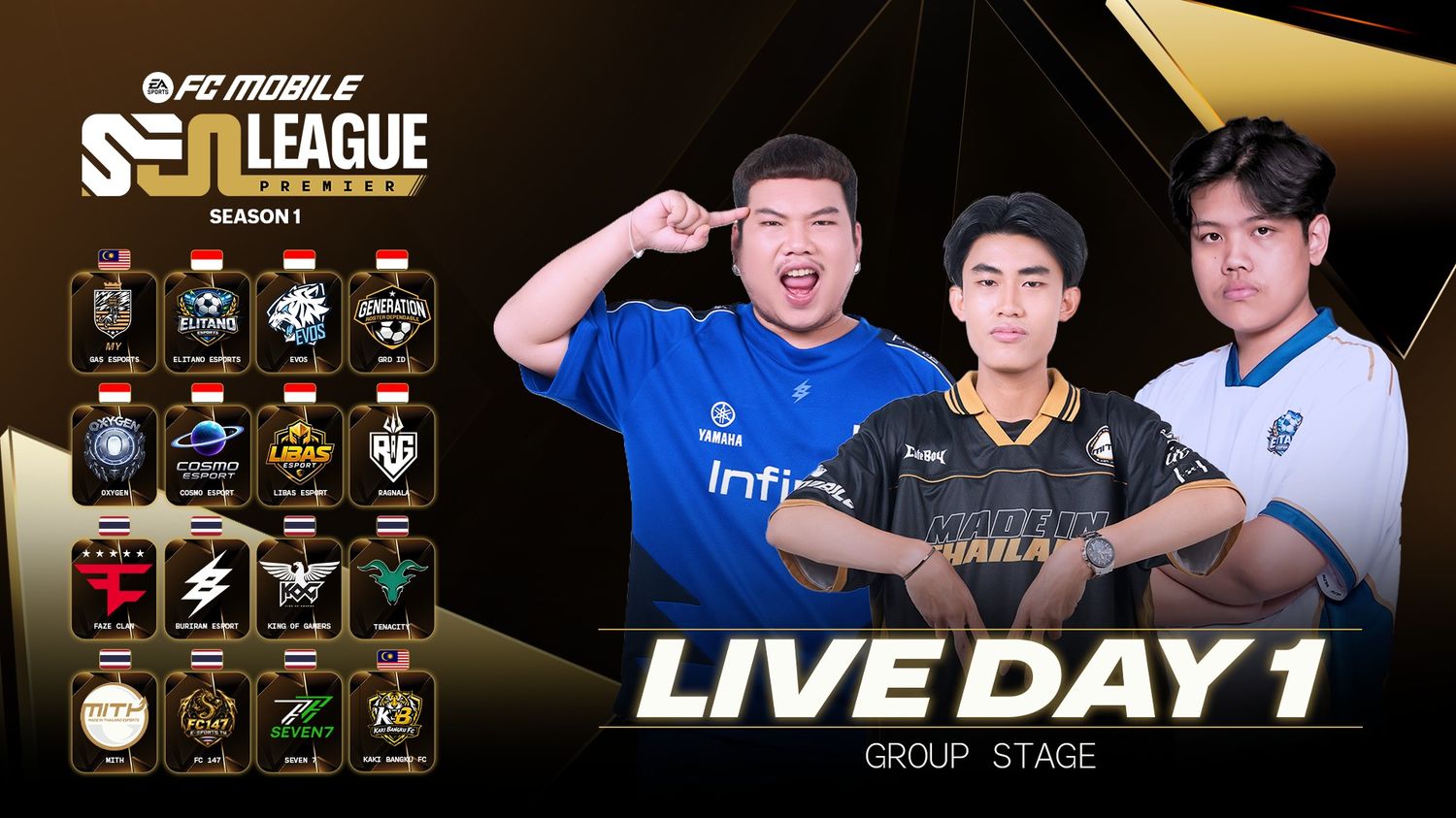 Sea Premier League Season 1 - Day 1